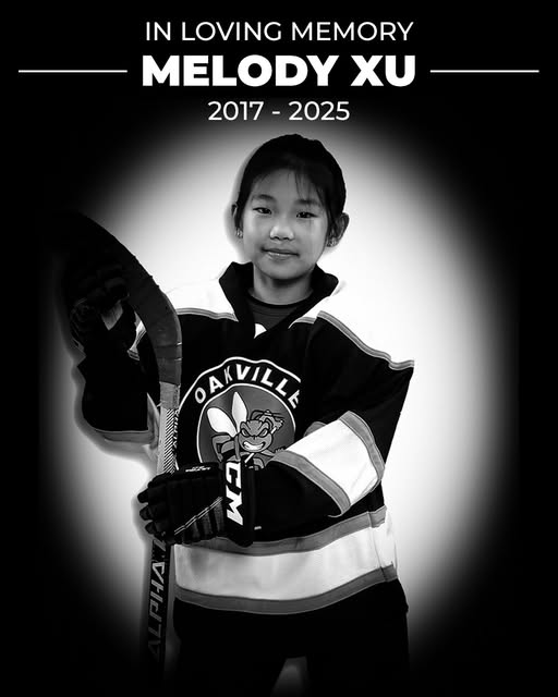 Melody Xu Oakville Accident Obituary Death, Child Hockey Player has Died